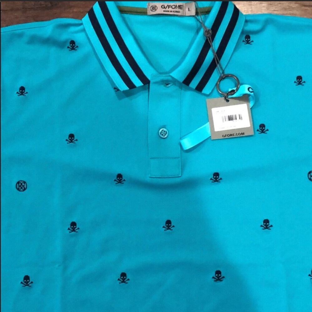 G/FORE Skull Polo NWT